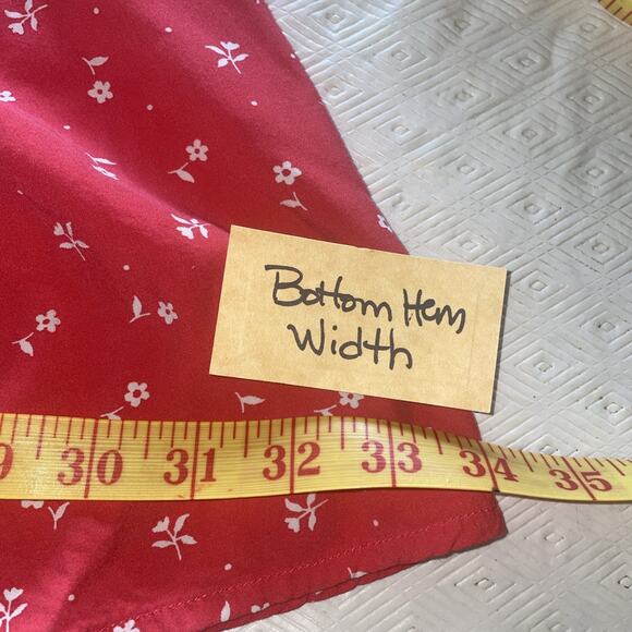 Gap Pink White Floral Sundress Adj Straps Shirred Bodice Twirly Swirly Sz 2 EUC - Picture 7 of 9